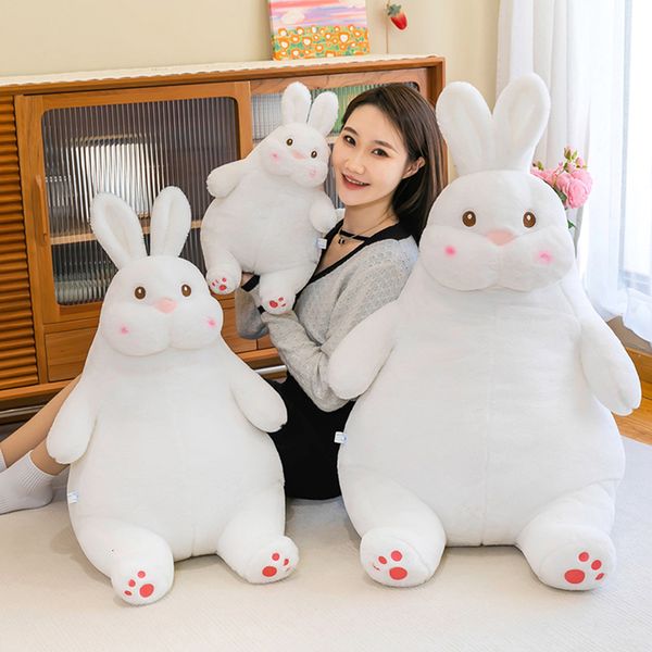 Plush Dolls Lazy Rabbit Lovely Soft Toy Kawaii Sleeping Pillow Cloth Home Decoration Children Kids Birthday Gift 230427