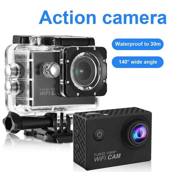 Sports Action Video Cameras Action Camera HD 1080P Sports Action WiFi 20inch Screen Underwater Waterproof Helmet Video Recording Camera Suit