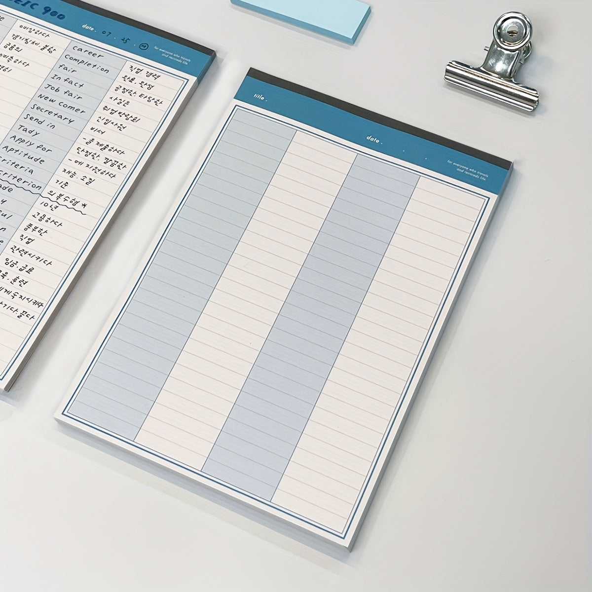 TEMU 2pcs B5 College-ruled Notebooks - 30 Pages Each, -, Ideal For Students & Office Workers, Study Notes, Classroom Lectures, Word Learning, & To-do