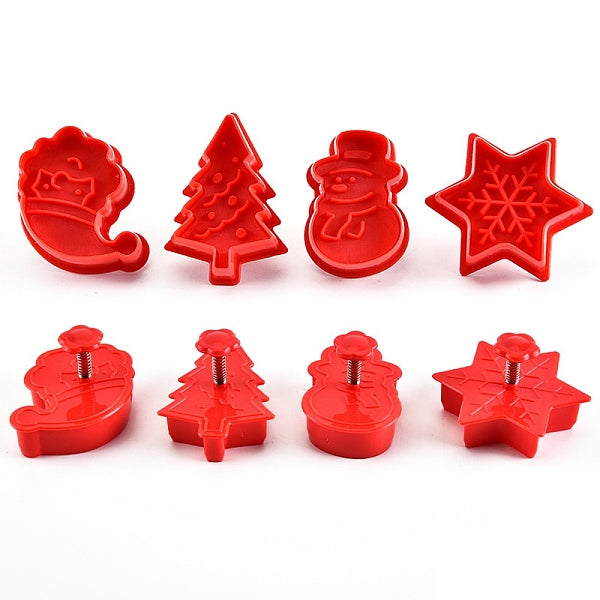 Christmas Themed Plastic Plastic Cookie Cutters