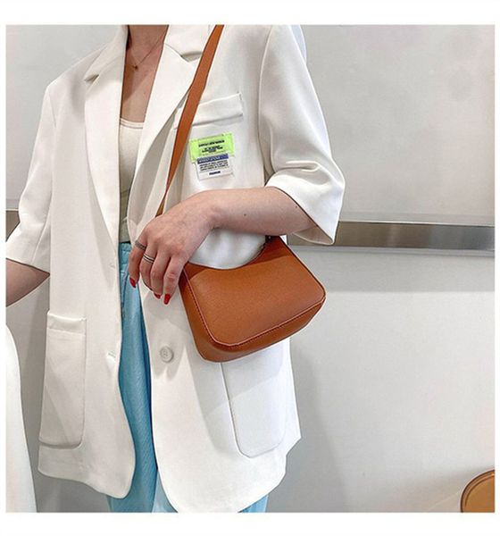 New Handle Bag Women Retro Handbag Pu Leather Shoulder Totes Underarm Top Handle Bag Female Small Subaxillary Bags Clutch a148