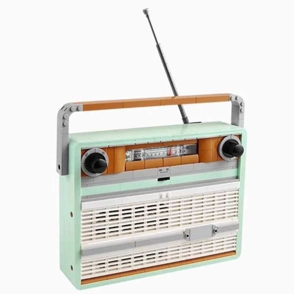 Blocks Blocks MOC 10334 Retro Radio Model Building 1970s Transistor Music Home Decoration Toys Childrens Christmas Gifts H241115 Y250208