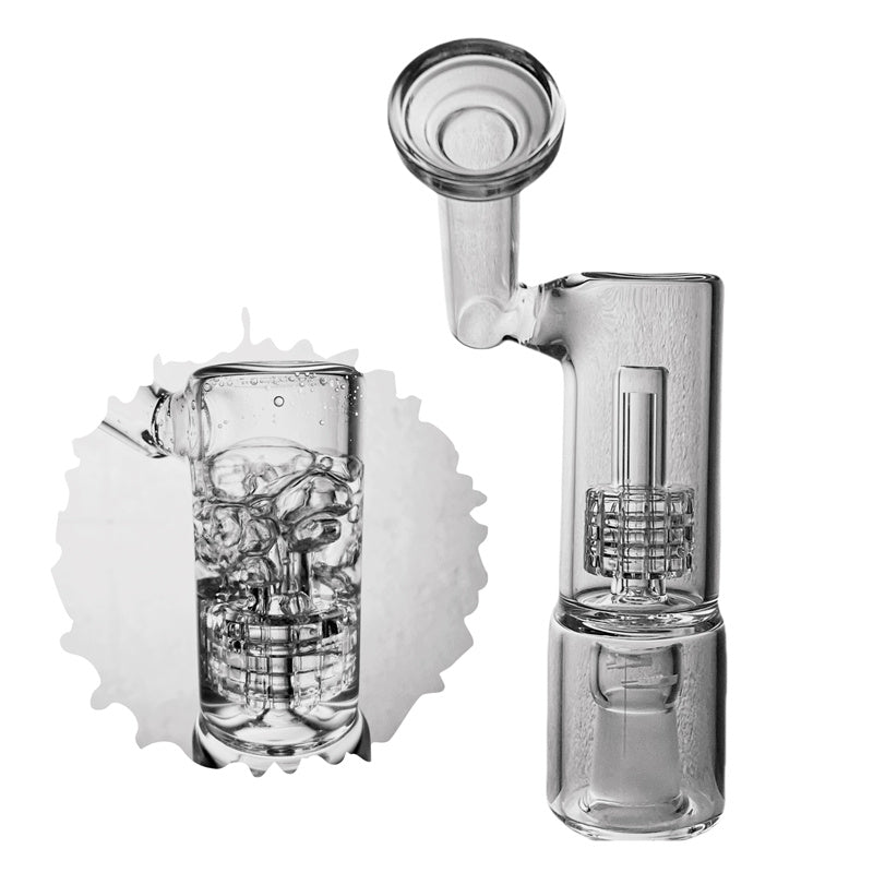 New design VapeXhale hydratube sidecar perc with stand bubbler glass bong 5mm thickness free shipping