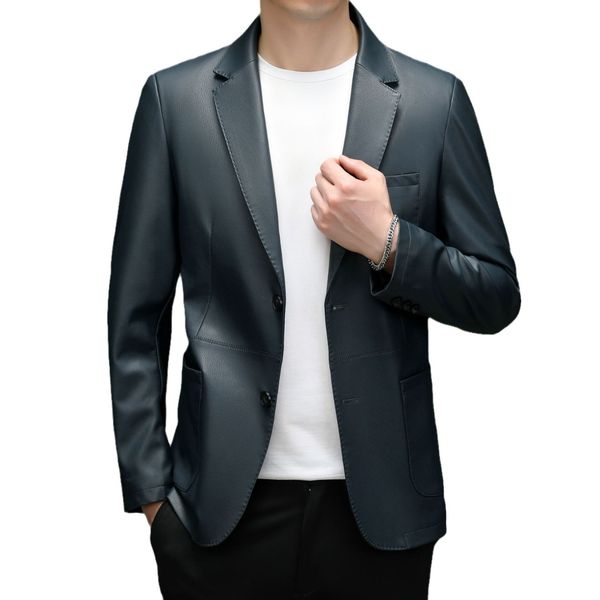 K762 Men&#039;s Spring & Summer Knitted Casual Suit - Fashionable, Versatile Business Attire