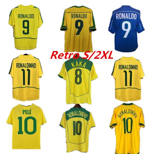 1998 Brasil soccer jerseys 2002 retro shirts Carlos Romario Ronaldinho 2004 camisa de futebol 1994 BraziLS 2006 1982 RIVALDO ADRIANO JOELINT