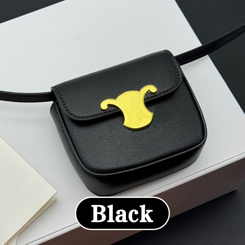 Black Crossbody Bag Designer Wallets Card Holders High Quality Genuine Leather Golden Hardware Square Short Wallet Cardholder Coin Purses Designer C