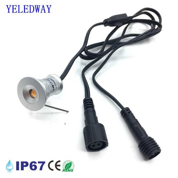 12V LED Deck Light IP67 Waterproof Recessed Garden Stair Underground Bulb Lamp Outdoor Pathway Deck Lighting Landscape Spotlight CL240813