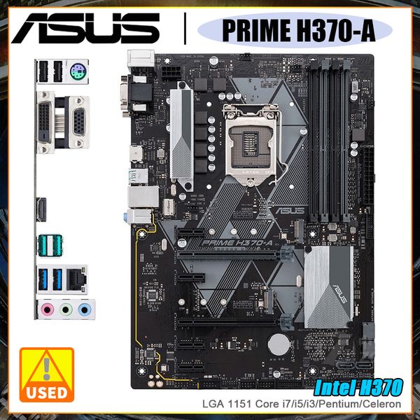 ASUS PRIME H370-A Motherboard Supports LGA 1151 i3-7100 i3-7350K i5-6500 CPU Intel H370 Chipset PCI-E 3.0 4 x DDR4 64GB ATX