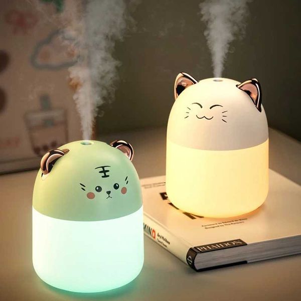 Humidifiers 250ml capacity cool mist aromatic diffuser with color atmospheric lamp household bedroom humidifier purifier M240829 CL250104