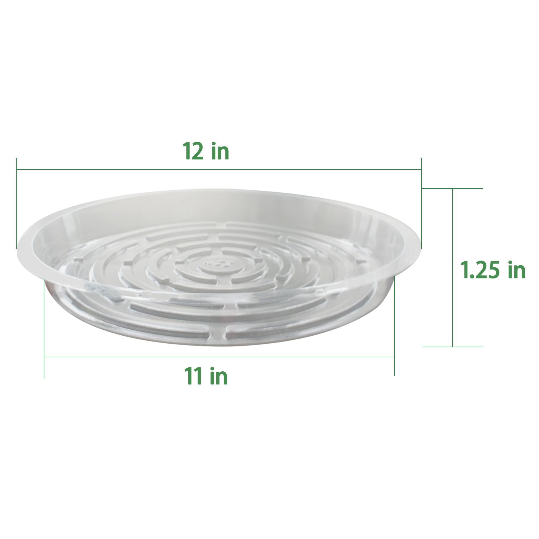 TEMU Waltyotur 5pcs Plastic Plant Saucer Flower Trays 12 Inch Plastic Plant Saucer Drip Trays For Pot Indoors Outdoor