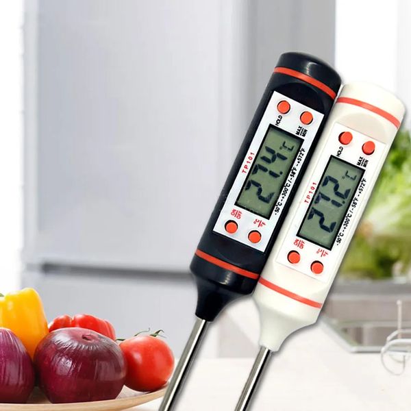 Temperature Meter Instruments TP101 Electronic Digital Kitchen Food Thermometer Stainless Steel BBQ Baking Meters Large Little Screen Displa