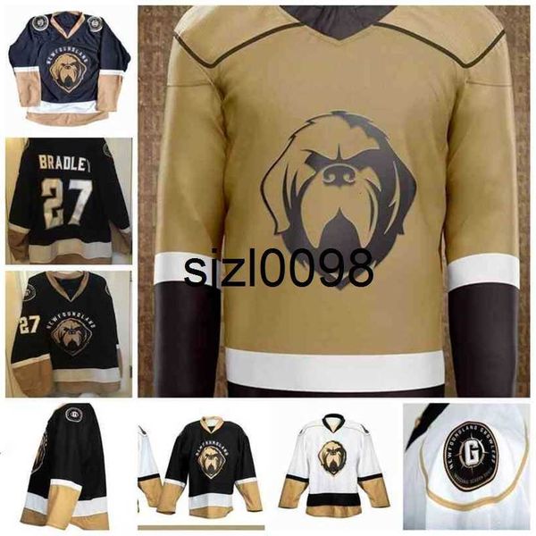 Sj98 Ceo2021 Newfoundland Growlers Hockey Jersey Trey Bradle Brady Ferguson Justin Brazeau Matt Bradley Marcus Power Giorgio Estephan Todd S