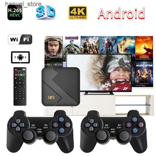 Android TV Box M5 TV Box Retro Video Game HD 4K 3D WiFi 4G Quad Core Dual Core System 64GB 10000 Gaming Intelligent HD Media Player TV Box L