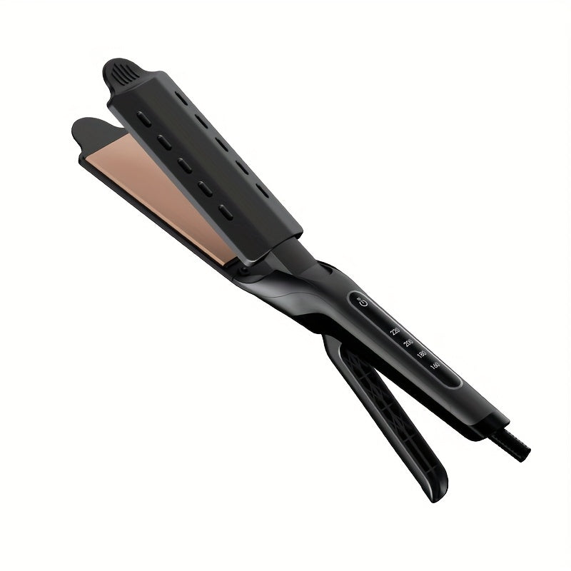 TEMU Professional 2-in-1 Straightener And Curler - Fast, 4 Adjustable Temperature Settings, Ceramic Plates, (110v-240v) Women's Hair Styling Tool,