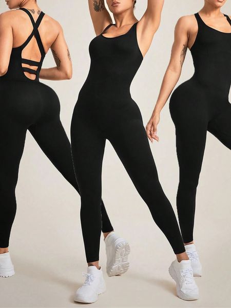 Jumpsuits for Women Seamless Yoga Workout Romper 250115