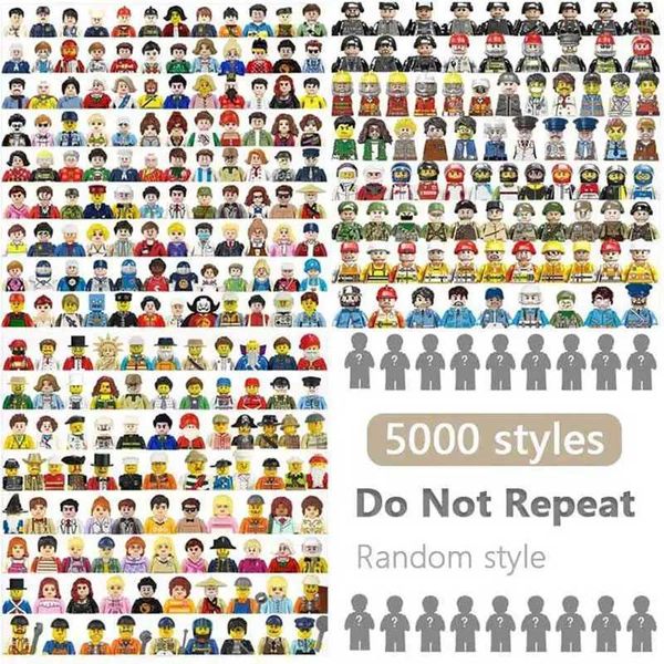 Theme City Movie Character Figures Worker Police Soldier Ninja Superheros Building Block Bricks Toy, 2024 Version dh910320090