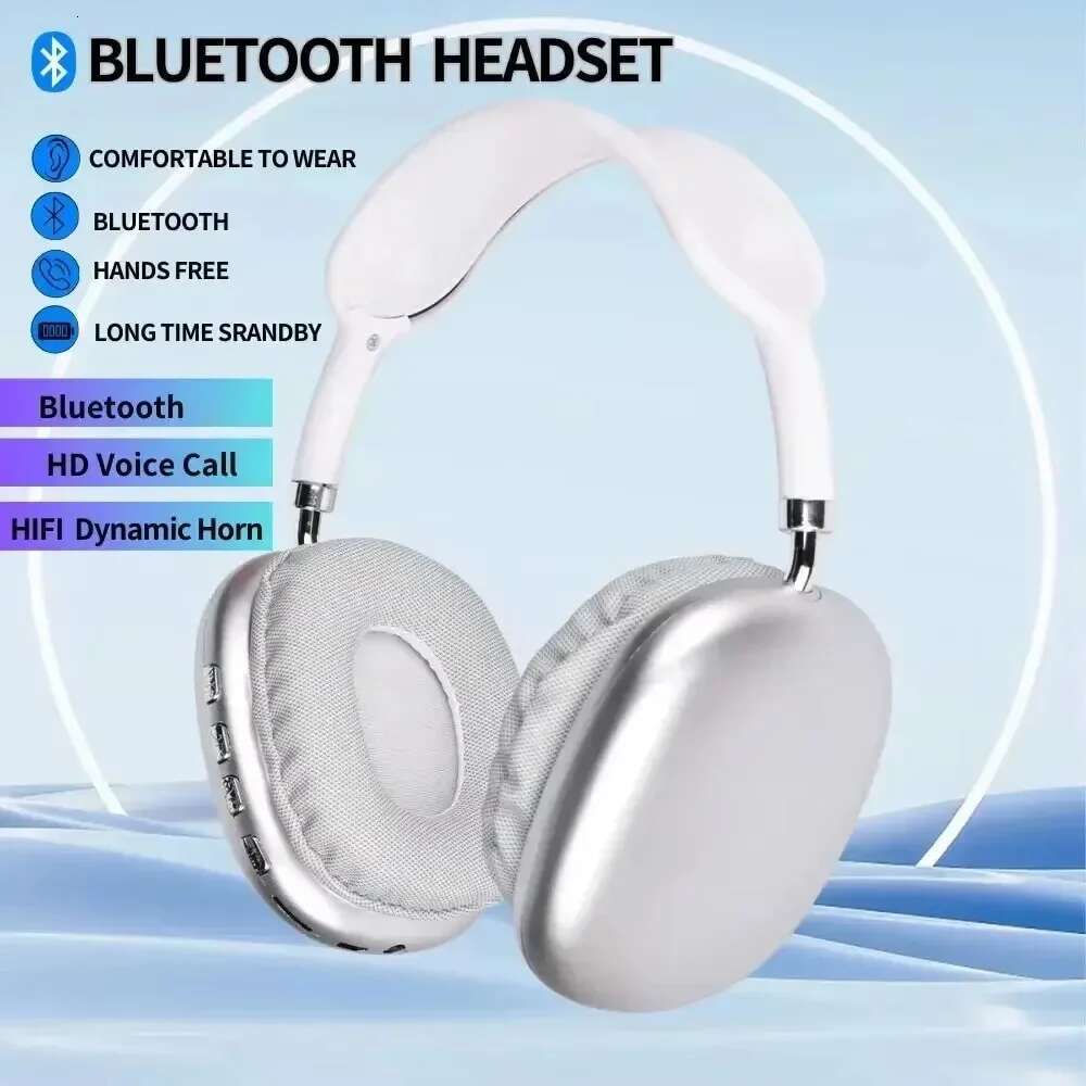 Bluetooth wireless P9 headset with microphone, noise abatement play headphones, outdoor sports