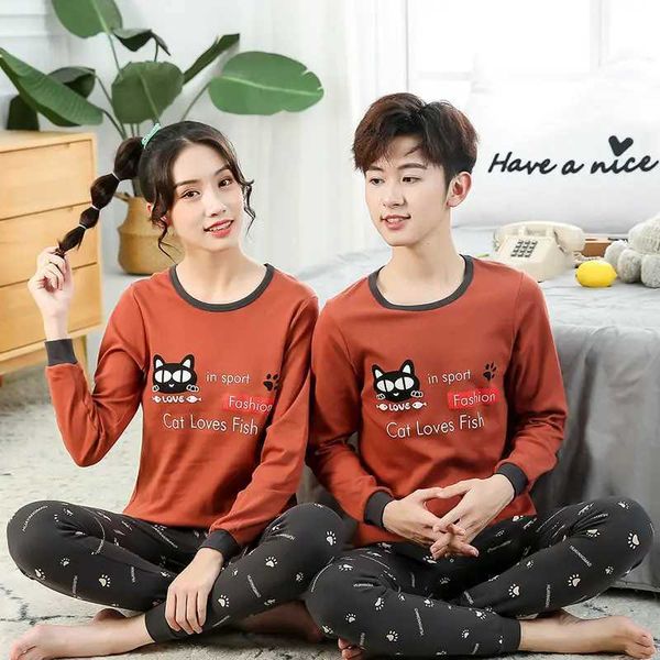 Pajamas Teens Pajamas Long Sleeve Cotton Pyjamas s Clothes Sets Cartoon Big Boy Sleepwear Cute Pajamas For Girls 10 12 14 16 18 Years H24090