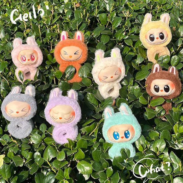 New Cartoon Bubble Keychain Series Cute Plush Multi Style Pendant Vinyl Toy Doll Children&#039;s Birthday Gift Home Decor