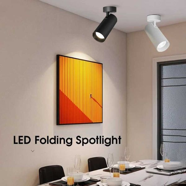 LED spotlight pendant light LED tube light 220V foldable spotlight COB 15W 40W lamp indoor lighting CL240830