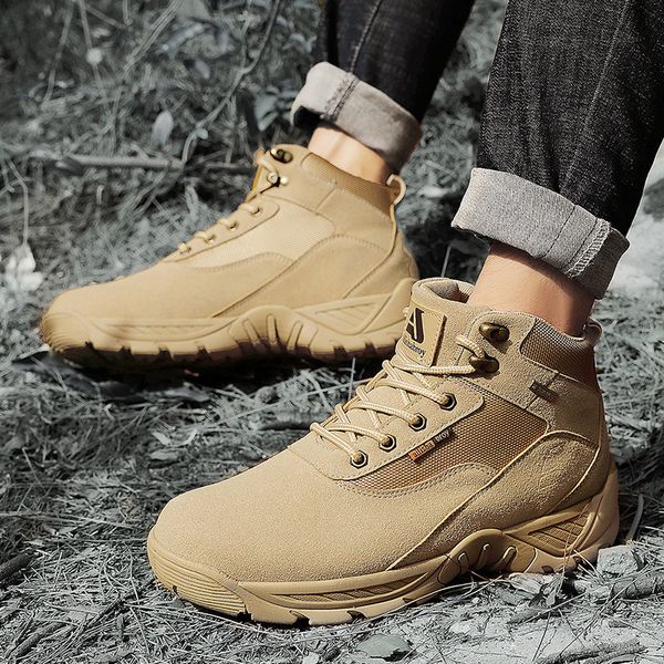 High quality design,men low cut Martin waterproof military desert boots men&#039;s hiking shoes wear-resistant