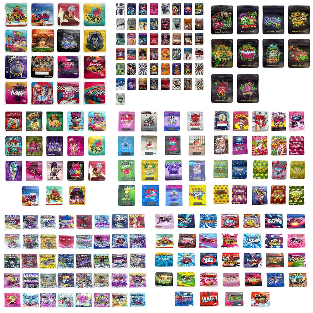 cigarette wholesale COOKI GUMBO Runtz Cake Edibles Candy Package Packaging Mylar Bags 3.5 Gram Zipper For cherry GELATO heavy eye tahitian lime