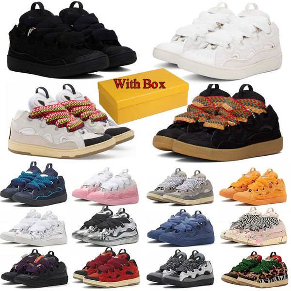Designer Lavinns Curb Sapatos de tênis para homens mulheres brancas lavinshoes masculina tênis de tênis scarpe shoes de luxo casual 36-46