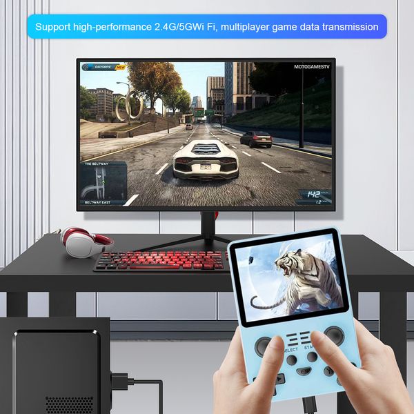 Handheld Mini Game Console RK3326 Retro Video Games Console with 16G System Card RGB20S 3.5inch IPS Screen Support 2.4G-5G Wi-Fi