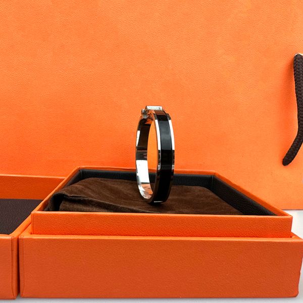 Pulseira masculina Bracelete feminina de 8 mm de largura de aço inoxidável Bracelet Holiday Gift Jewellery Jewelry Jewelry