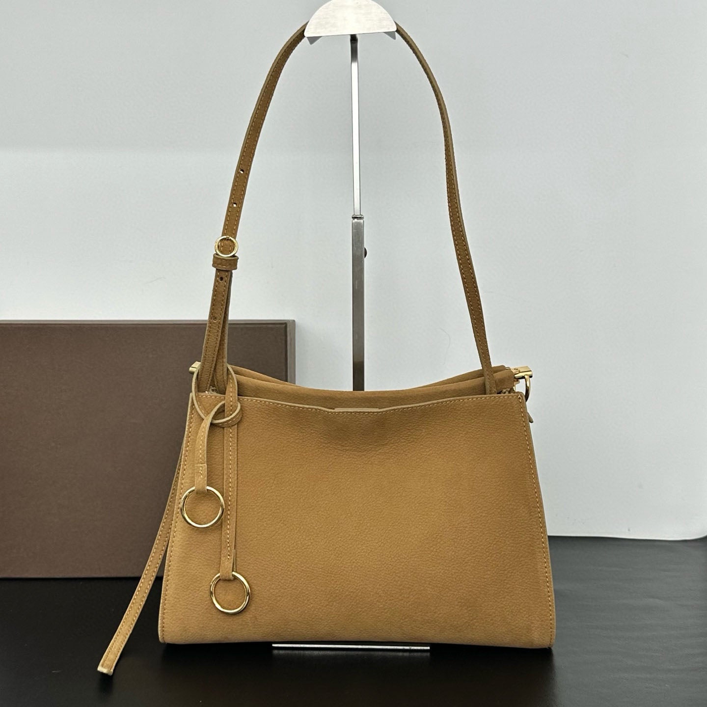 High quality vintage vintage suede style large capacity versatile commuting shoulder bag handbag9145