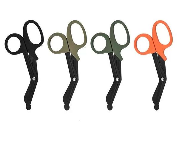 100pcs Hand Scissors 62g EMT EDC Gear Tactical rescue scissor trauma gauze IFAK emergency first Aid Shears outdoor Paramedic bandage tijera