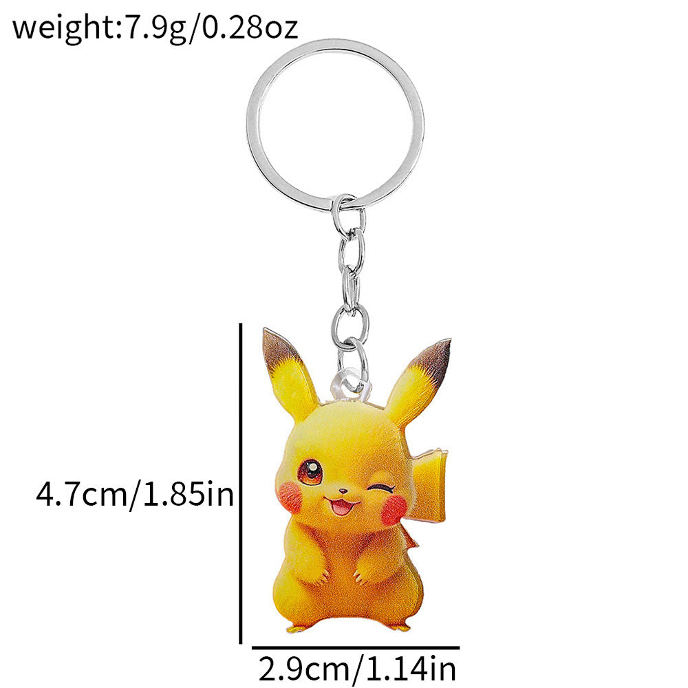 Anime key tag cartoon acrylic keychain key tag Cute Anime Movies Games keychain keyring Collect Cartoon accessory accessories A25