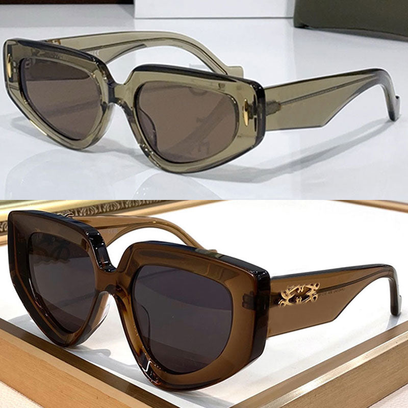 Designer Butterfly Screen Sunglasses LW40160 40154 Transparent acetate oversize butterfly rectangular sunglasses Suitable for outdoor travel pairing