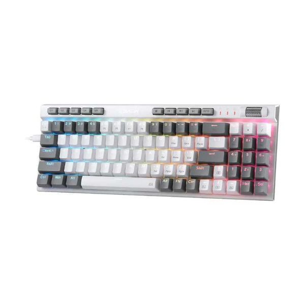 Keyboards Redragon K655 75% RGB Wired Mechanical Gaming Keyboard 78 Keys Hot-Swap Mechanical Keyboard Quiet Linear Red Switch y240910