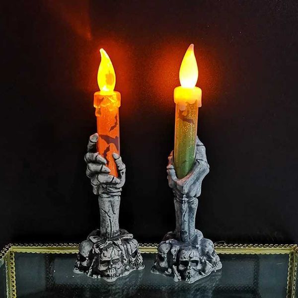 Halloween Skeletons Ghost Party Candles Pumpkin Party Happy Halloween Party Home Decorations Y240817