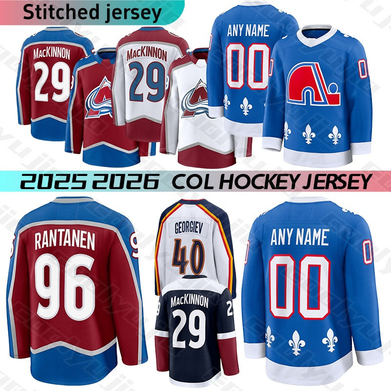 COL hockey jerseys 8 Cale Makar Landeskog #29 Nathan MacKinnon Collorado Avalanche jersey Ross Colton Wood 92 Gabriel Lehkonen Nichushkin 25 26 Mens