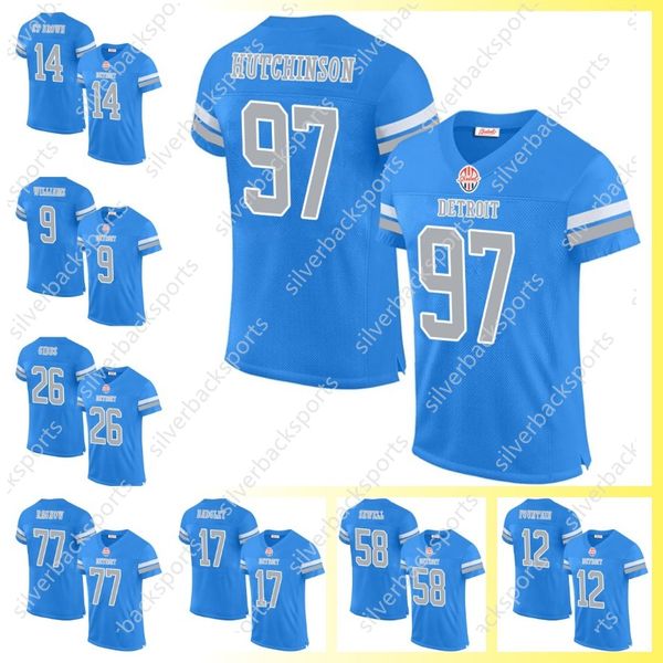 Men-Youth Custom Football Jerseys 97 Idan 32 D&#039;Andre 70 Dan 88 T.J. 58 Penei All Stitched Any Name Any Number American Game Football Je