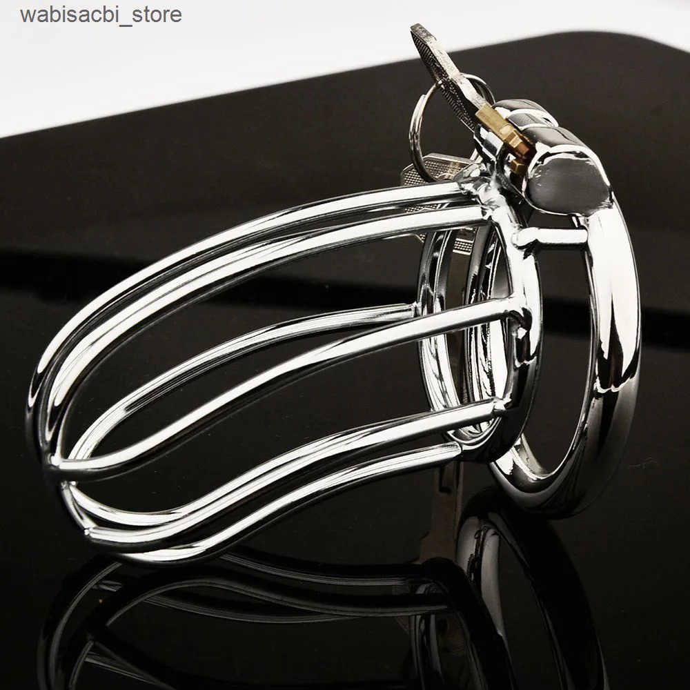 Male Chastity Device Metal Cock Cage Erotic Urethral Lock For Men Gay Bondage Belt Penis Ring Alternative Adult Toy Q250513