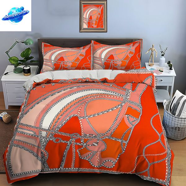 ddmyuranus Retro Horse Harness Art Print 1 Duvet Cover 2 Pillowcases Adult and Children Bedding Set Luxury Gifts