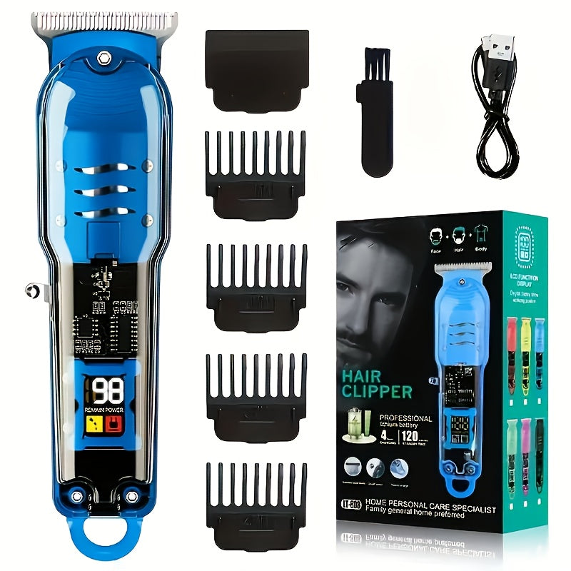 TEMU 1pc Electric Professional Hair Clipper And Shaving Kit, Red Hair Clipper Usb Charging Mini Carving Scissors Hair Clipper (rubber Biack Regular )