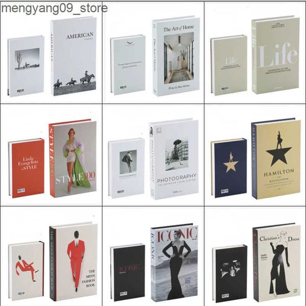 Other Home Decor Fashion Fake Books for Home Decoration New Luxury Decorative Book Coffee Table Bedroom Bookends Shooting Props Home Decor J