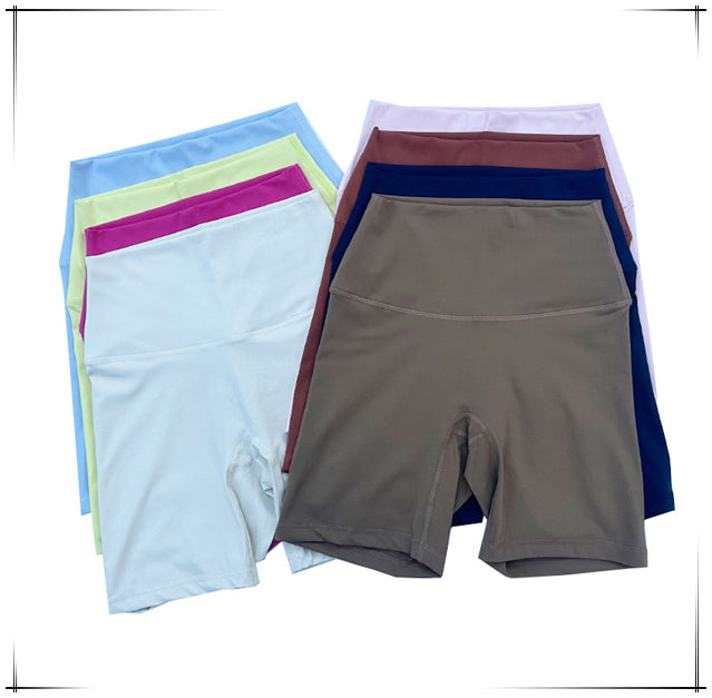 Ladies Yoga Leggings Fitness 4-point Pants Breathable High Waist Workout Tights Slim Running Casual Biker Gym Shorts Clothes