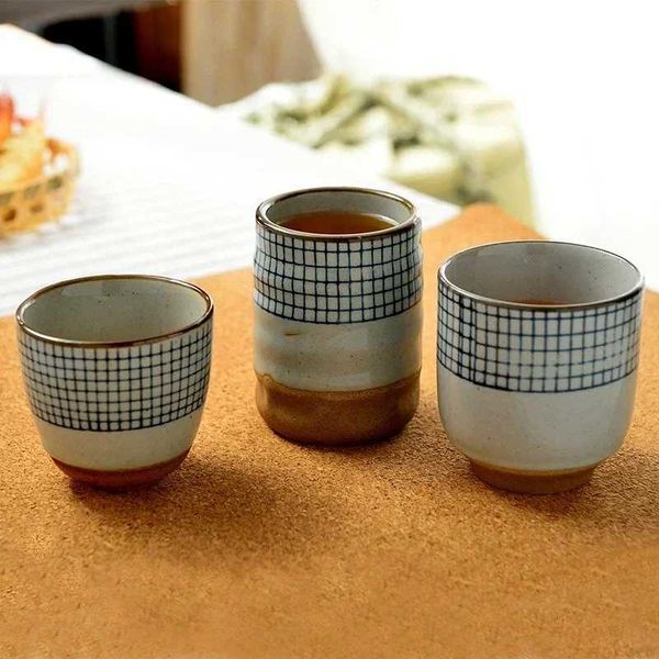 1pcs Ceramic Coffee Cup Japanese Style Porcelain Personal Single Pottery Tea Cups Drinkware Wine Mug Water Mugs WholesaleC241029
