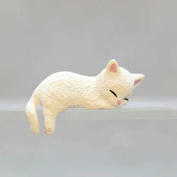 DIY Edge Cat Figurines Simulation Resin Cat Refrigerator Sticker Material Miniatures Cartoon Car Cat Ornament Kids ToyCL240710