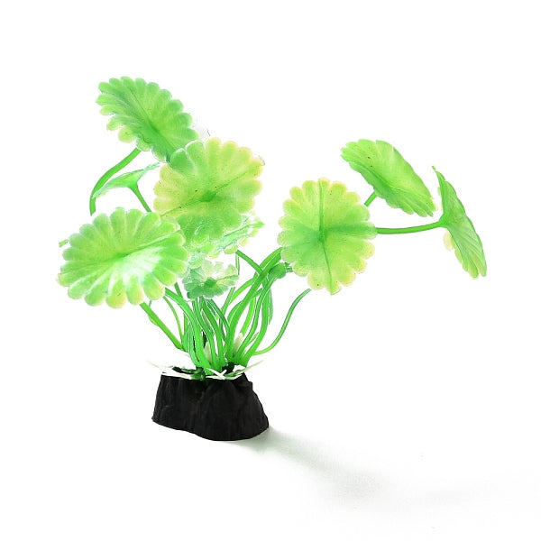 Decoración de plantas acuáticas artificiales de plástico