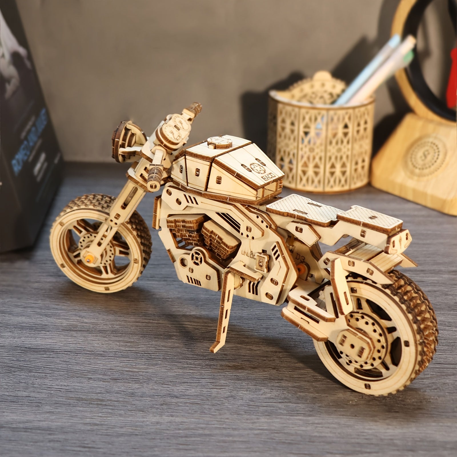 TEMU 3d Wooden Puzzle Motorcycle Model Kits To Build Wooden Construction Handmade Craft Unique Gift Christmas