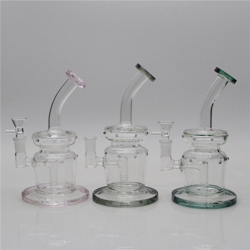 9Inches Glass Bong Hookahs Heady Dab Rig Bubbler smoke pipe Waterpipe