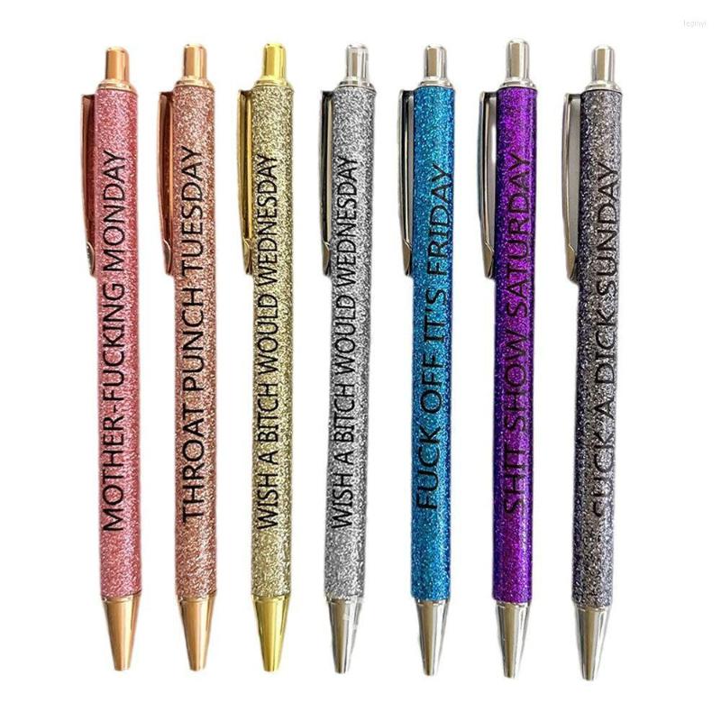School Student Supplies Gel Pen Funny Pens Describing Mentality Glitter Office Ballpoint