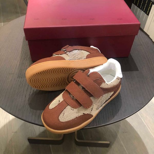 Brand Child Sneakers Buckle Strap kids shoes Size 26-35 logo printing designer boy shoes Box protection Multi color selection baby casual sh