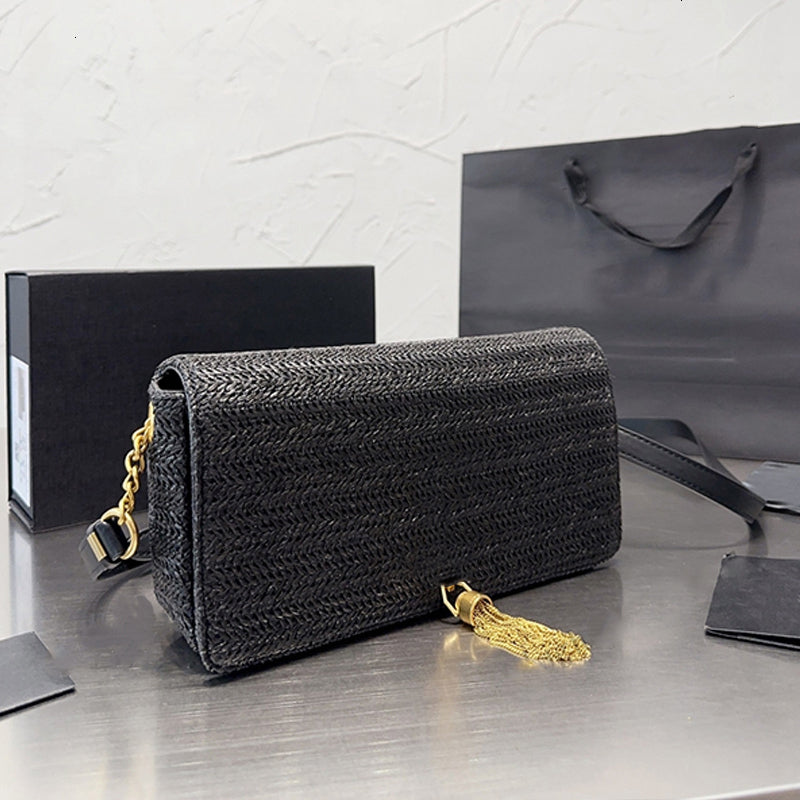 Fashion Summer Woven Bag Hot Beach Bag Designer Bags Straw Knitting Tote Shoulder Bags Travel Cross Body Bag Phone Case Cardholders Coin Pochette Lu